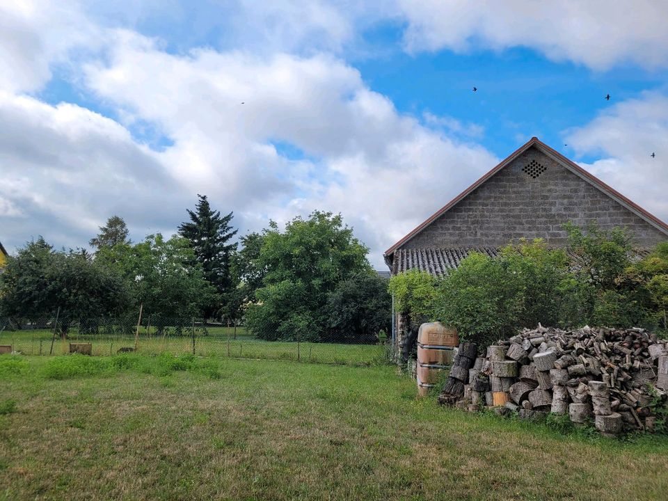 Bauernhof mit Doppelhaushälfte für Tierhaltung Selbstversorger in Plau am See