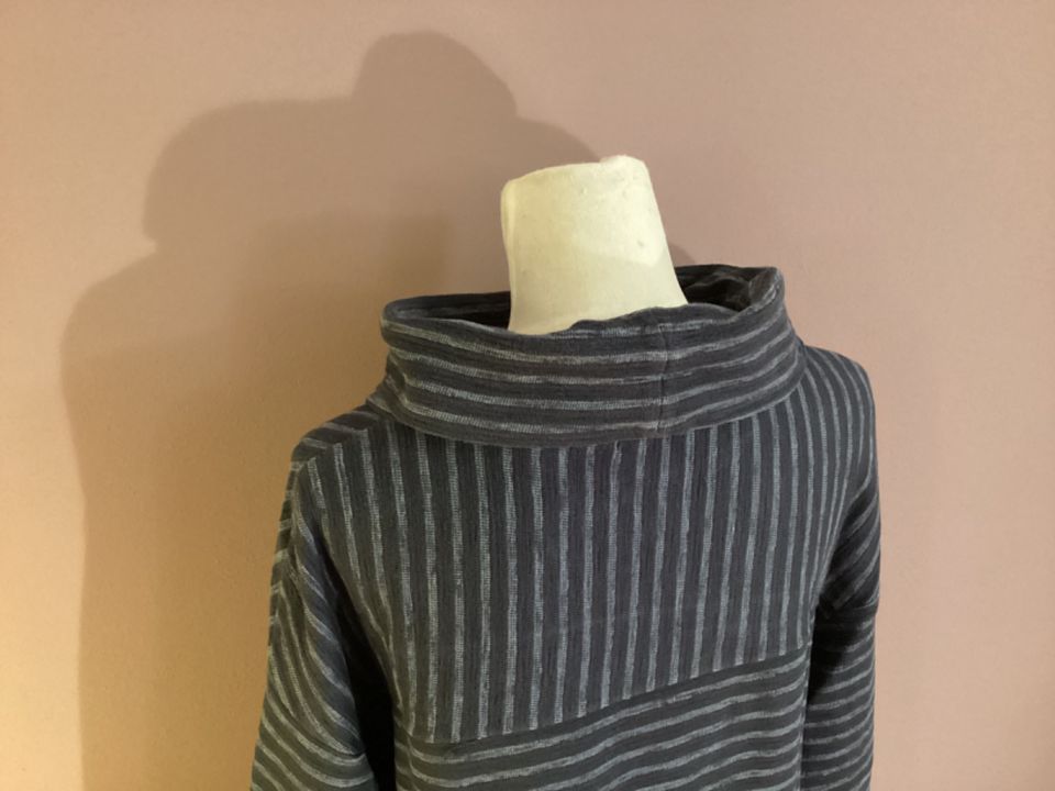 Marc O'Polo Streifen-Sweater mit weitem Rollkragen Baumwolle in Eningen