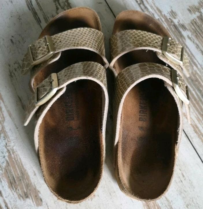 Birkenstock Arizona Magic Snake Gold gr. 36 in Duisburg