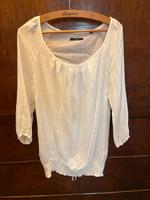 ♥️ Bluse Sommer Zero Gr. 36/38 weiß creme Hessen - Marburg Vorschau