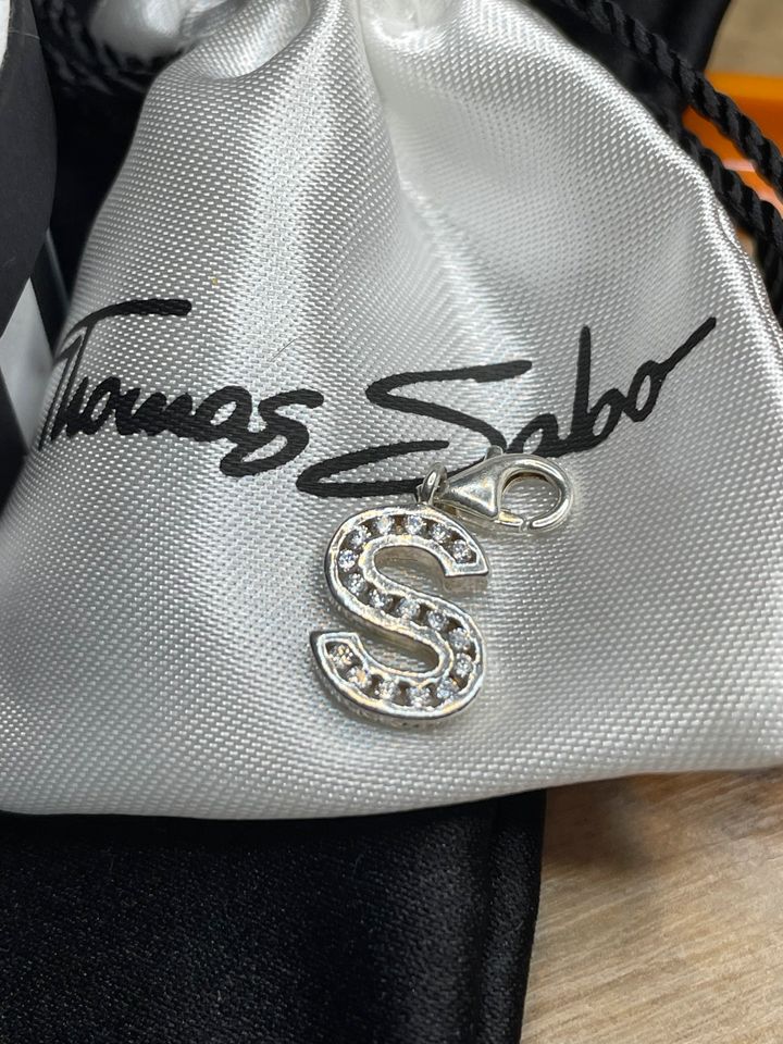 THOMAS SABO Charm Buchstabe S Silber 925 Zirkonia 1956-051-14 in Jülich