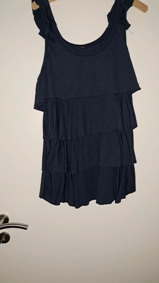 Blau schwarzes T-Shirt Kleid in Borgloh