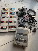 Super Nintendo SNES inkl. Controllern, Kabeln u. 10 Spielen Retro Rheinland-Pfalz - Daaden Vorschau