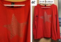 Rotes Langarmshirt/dünner Pulli S.Oliver, Gr.40, Stern Rheinland-Pfalz - Kaiserslautern Vorschau