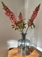 Dekorative Zara Vase aus Glas + Kunstblumen Lupin pink ≈ 74 cm Berlin - Lichtenberg Vorschau