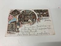 Postkarte 1899 Gruß aus dem Café Reichspost Leipzig Hessen - Friedberg (Hessen) Vorschau