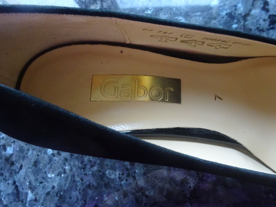 Neue Gabor Pumps,Schuhe Gr.7 (41) schwarz echt Leder in Trochtelfingen