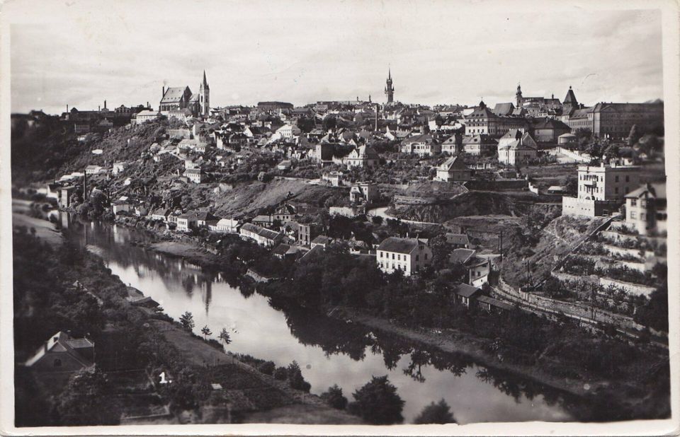 Alte AK Znaim (Znojmo, Mähren), Foto K. Nather, gel. 1943 in Hamburg