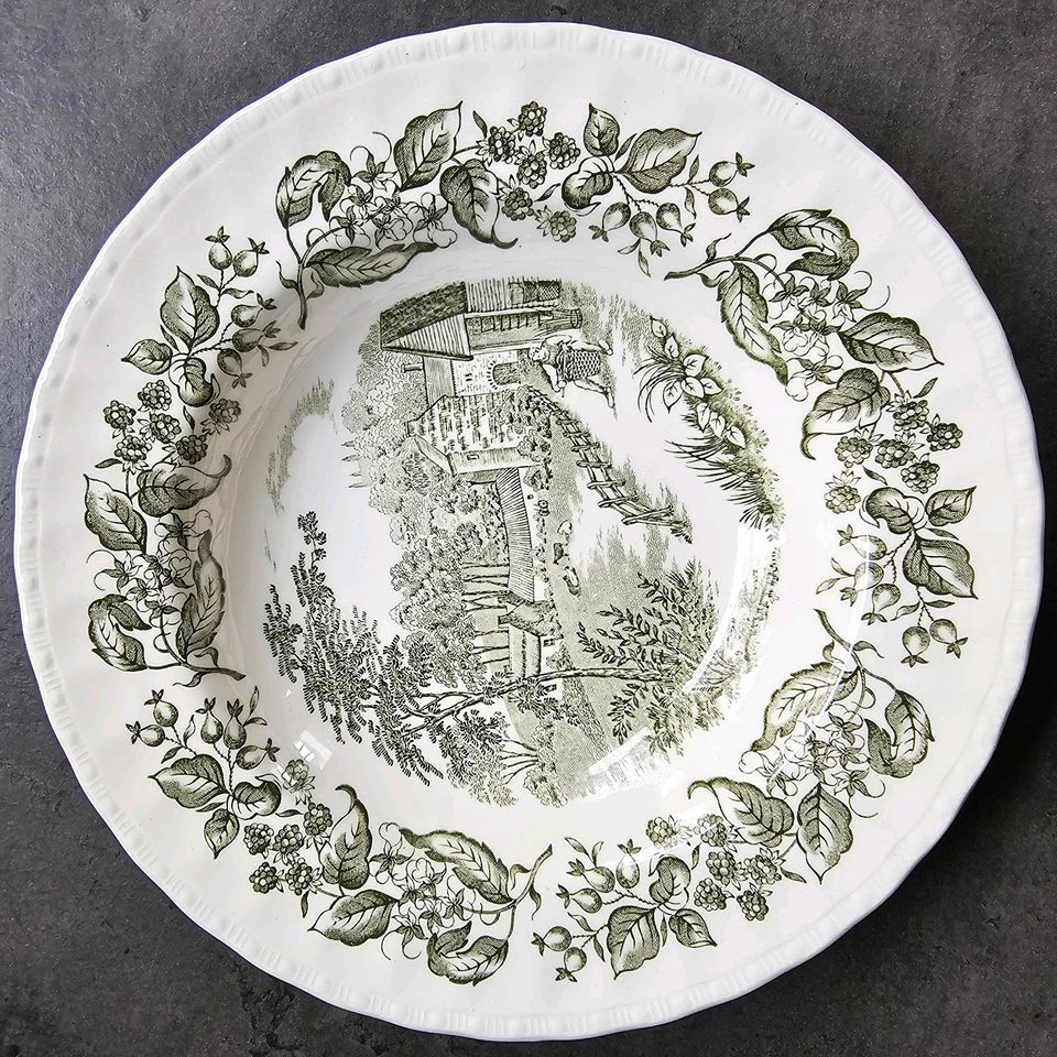 Geschirr, Tableware, English Countryside/RoyalArt Pottery, grün in Limburg