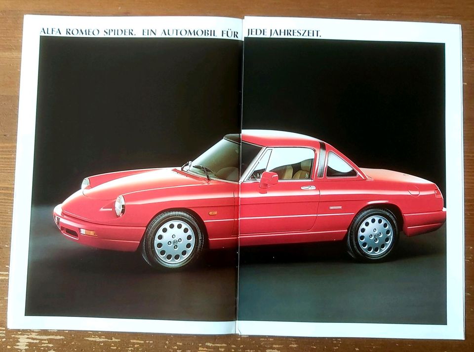 Prospekt + Preisliste Alfa Romeo Spider 1991 in Hildesheim