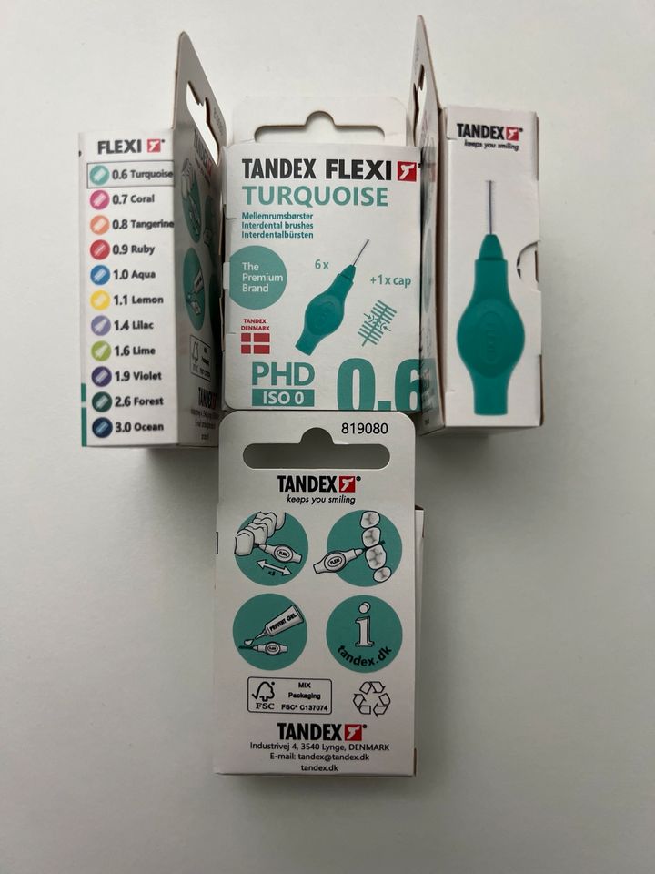 ❤️TANDEX FLEXI ❤️ Interdentalbürsten ⚠️ 60 St. ⚠️  PHD 0.6 in Untereisesheim