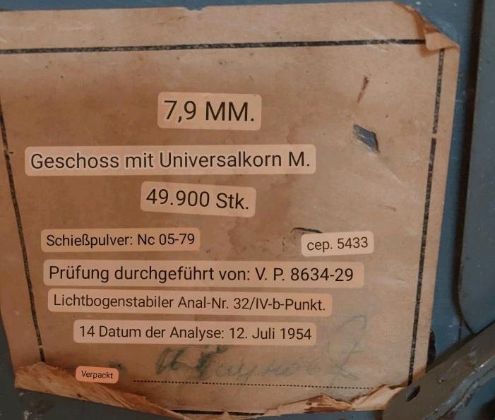 Munitionskiste Militär 1954 Kiste in Würzburg