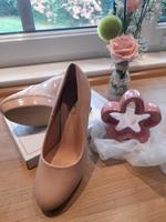 Highheels Neu rosè Lack Gr. 40,5 Niedersachsen - Apen Vorschau