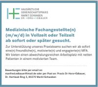 MFA für Gemeinschaftspraxis Markt Schwaben gesucht Bayern - Ebersberg Vorschau