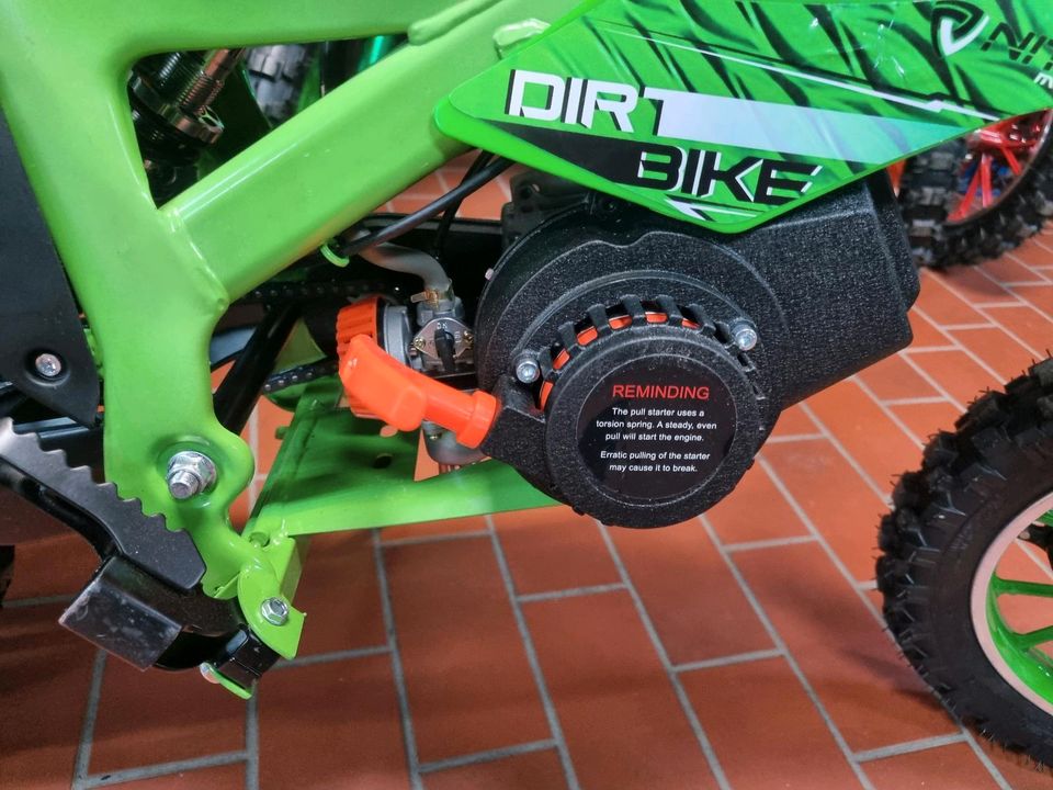 Dirtbike 10 Zoll Crossbike Flash 49cc Pullstart pocketcross in Bad Breisig 