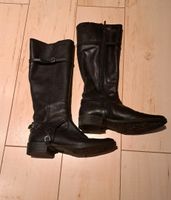 Geox Reitstiefel Gr. 39 schwarz Leder Brandenburg - Lindow Vorschau