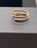 Ring Spirale minimalistisch Spirale gewunden offen Gold Bayern - Schwabach Vorschau