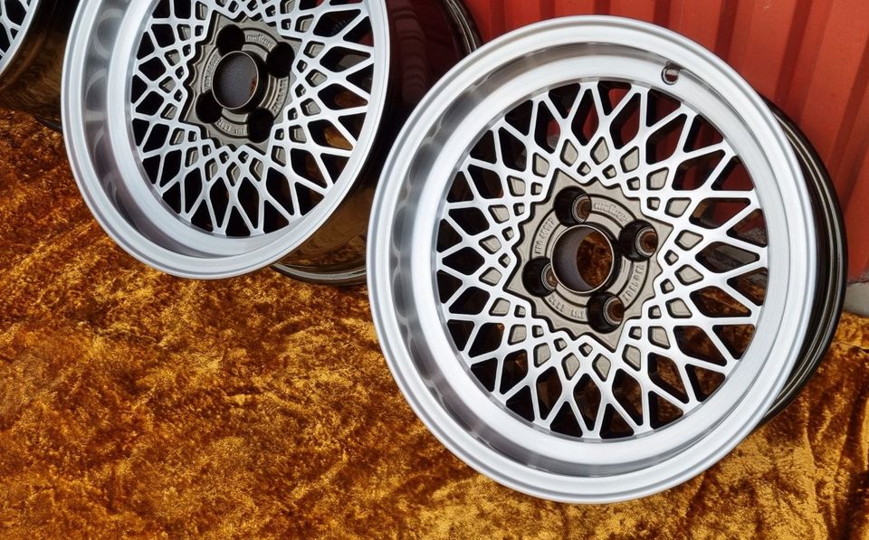 Melber Braun Brushed L141 4x100 ET12 BMW E30 VW wie BBS RS Mahle in Euerbach