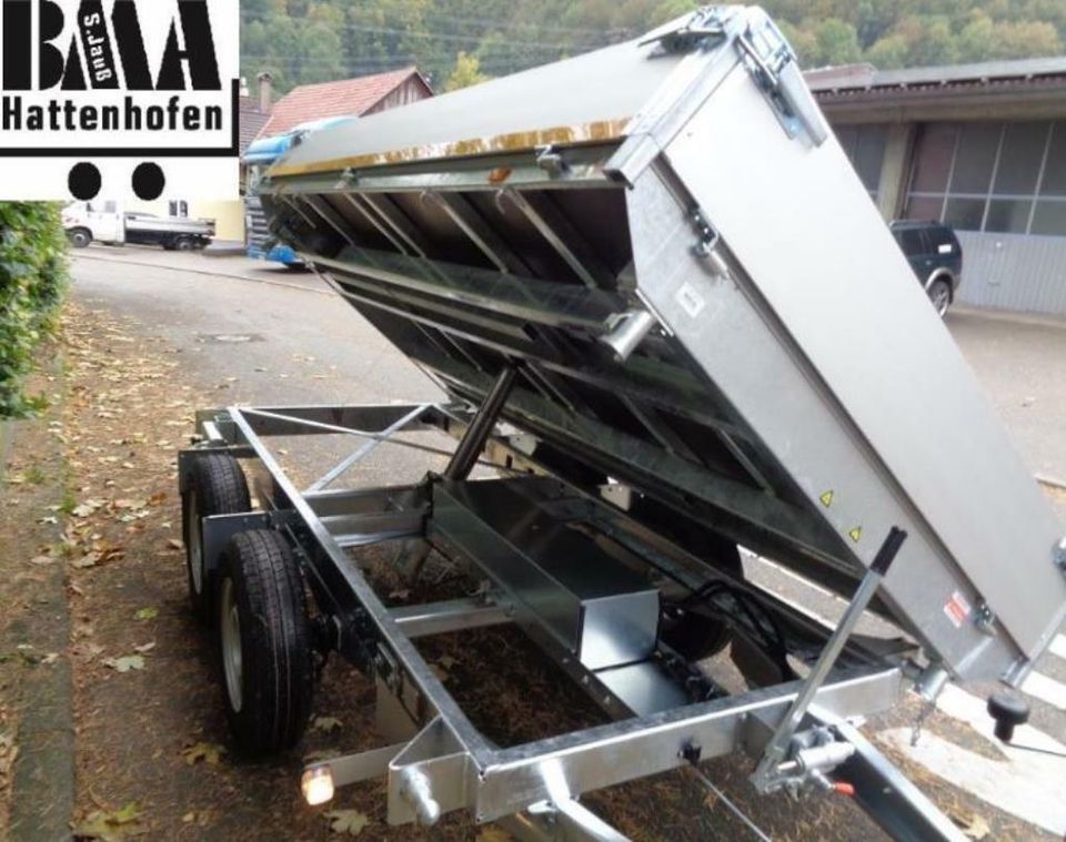 EDUARD Anhänger Kipper 3-Seiten E+H 3000kg Rampen Stützen in Mühlhausen im Täle