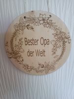 Opa Geschenk - Schild rund - Holz - Gravur - Opa Sachsen - Großenhain Vorschau