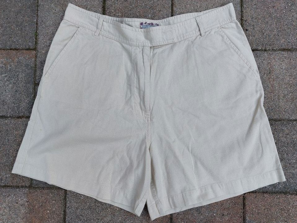 SHORTS Gr. 44 BEIGE BRAUN MARKS AND SPENCER LEINEN MIX in Mannheim