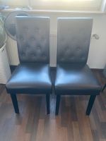 Zwei braune Stühle Kunstleder Hessen - Erzhausen Vorschau