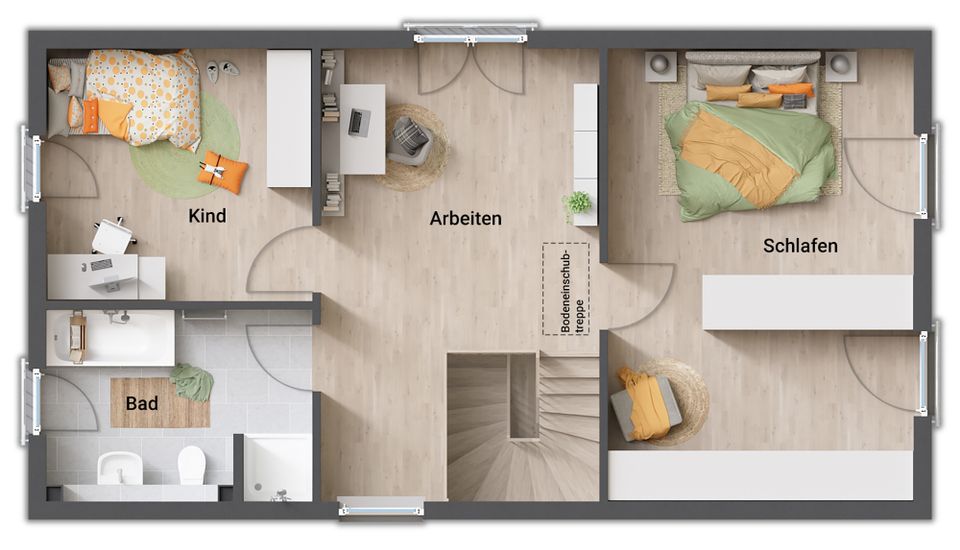 Das flexible Haus für schmale Grundstücke in Rotenburg a. d. Fulda OT Lispenhausen in Rotenburg