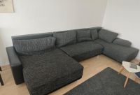 Couch Sofa schwarz Stoff/ Kunstleder Bayern - Klosterlechfeld Vorschau