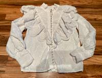Weiße Bluse mit Rüschen und floralem Muster gr. 34 Bayern - Wendelstein Vorschau