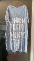 Made in Italy Leinen Jeanskleid Kleid lange Jeansbluse Gr.L-XL Thüringen - Gotha Vorschau