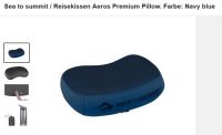 Sea to summit / Kissen Aeros Premium Pillow. Farbe: Navy blue Baden-Württemberg - Wendlingen am Neckar Vorschau