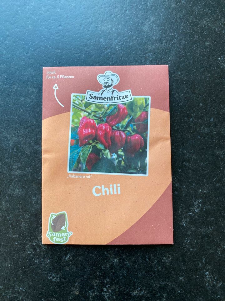 Chili Samen Sorte „Habanero rot“ in Espelkamp