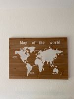 Großes Holzbild Weltkarte | Map of the World | Wandbild 78x55cm Nordrhein-Westfalen - Lippstadt Vorschau