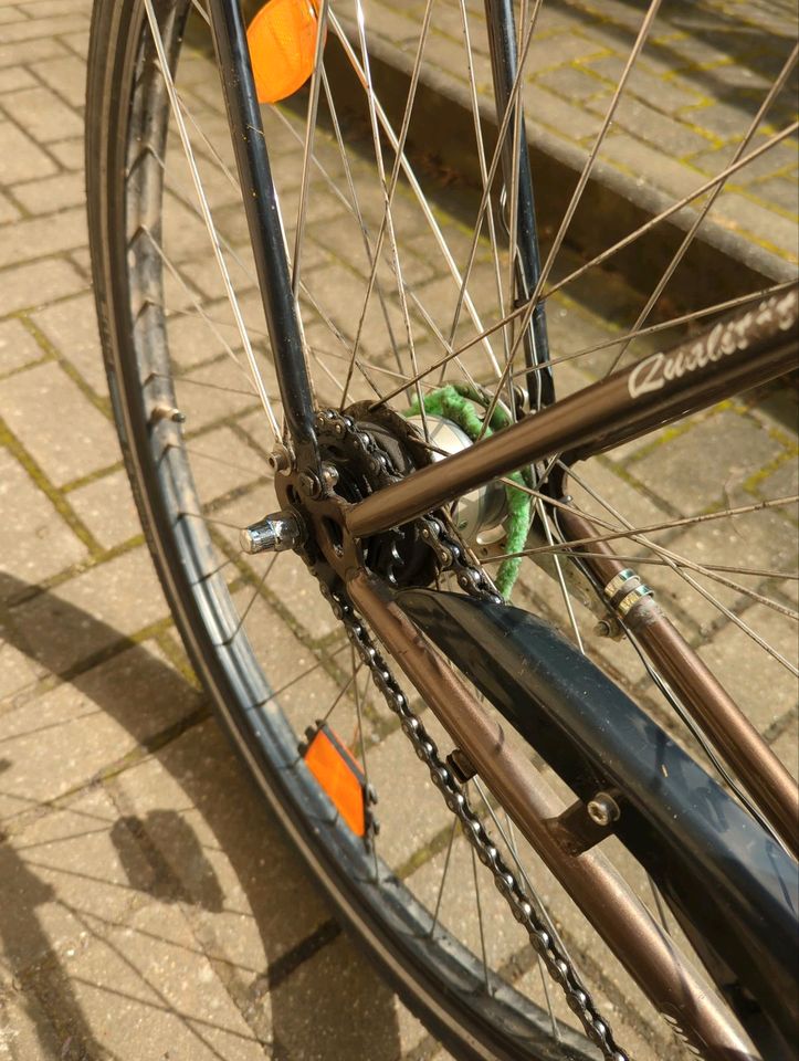 Fahrrad Damenfahrrad braun 28 Zoll City Bike mit Korb in Leipzig