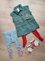 Kleid "Winnie Pooh" mit Strumpfhosen und Wollsocken in Gr. 68 Bayern - Goldkronach Vorschau