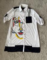 Weiße kreative Long-Bluse  – Secret Basic, Gr. 46 (XL) Hannover - Misburg-Anderten Vorschau
