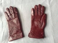 Schmale gefütterte Leder Handschuhe Vintage Berlin - Köpenick Vorschau