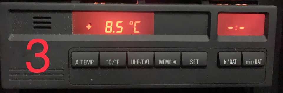 Bmw e36 Digital Uhr Datum Temperatur Anzeige in Vacha