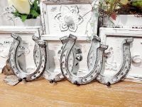 ღ Shabby Chic 4er Wandhaken Hufeisen Hakenleiste Pferdestall *NEU Warendorf - Müssingen Vorschau