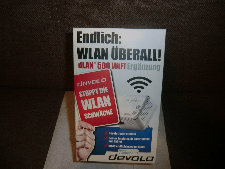 Devolo dLAN 500 WiFi Ergänzung Powerline Adapter WLAN Ovp in Wesendorf