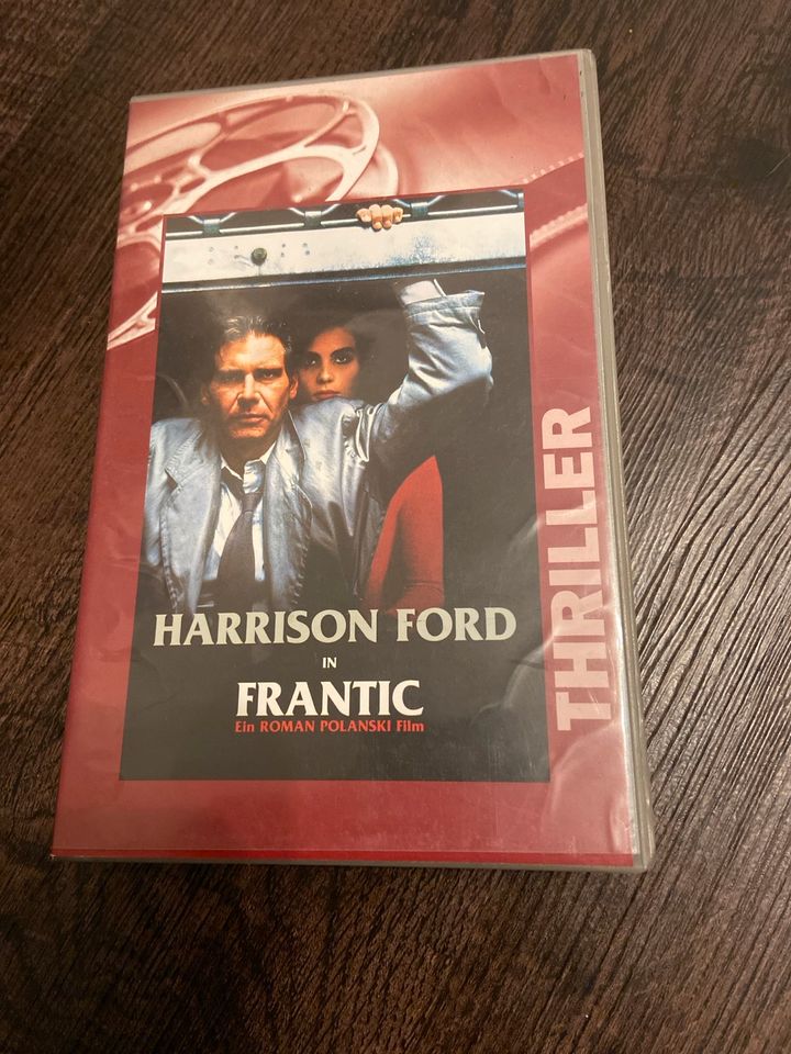 „Harrison Ford in Frantic“ VHS, Thriller von Roman Polanski,Video in Visselhövede