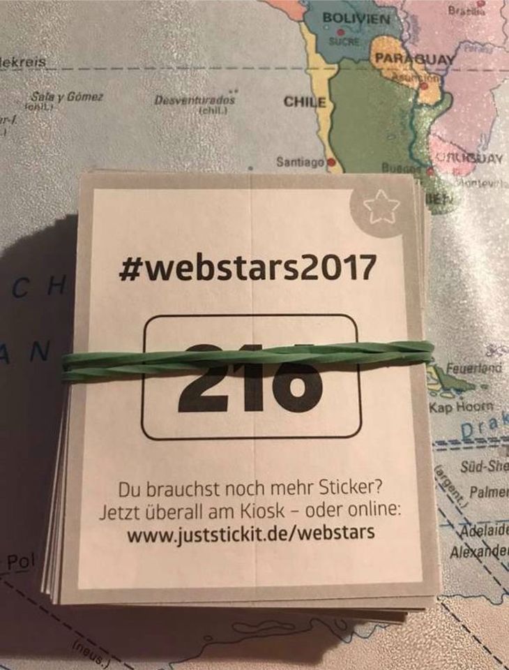 Panini Webstars 2017 Sticker in Marktschellenberg