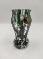 WMF Glas Vase olivgrün Kristall Blumenvase mit Metallfigur Baden-Württemberg - Sinsheim Vorschau