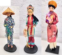 3 st. Vintage Puppen Vietnam,China,Japan ca 1960s -70s + Geschenk Brandenburg - Beetzsee Vorschau