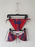 O'Neill Triangel Bikini 38B (M) rot-blau kariert Baden-Württemberg - Herbrechtingen Vorschau