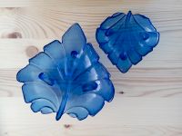 Blaue Glas-Schalen in Blatt-Form Hessen - Ginsheim-Gustavsburg Vorschau