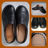 LANDS' END Damen Komfort Leder Slipper schwarz Hessen - Gießen Vorschau