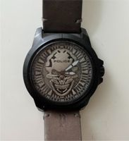 Herrenuhr Police Totenkopf Skull braunes Lederarmband Rheinland-Pfalz - Bad Dürkheim Vorschau