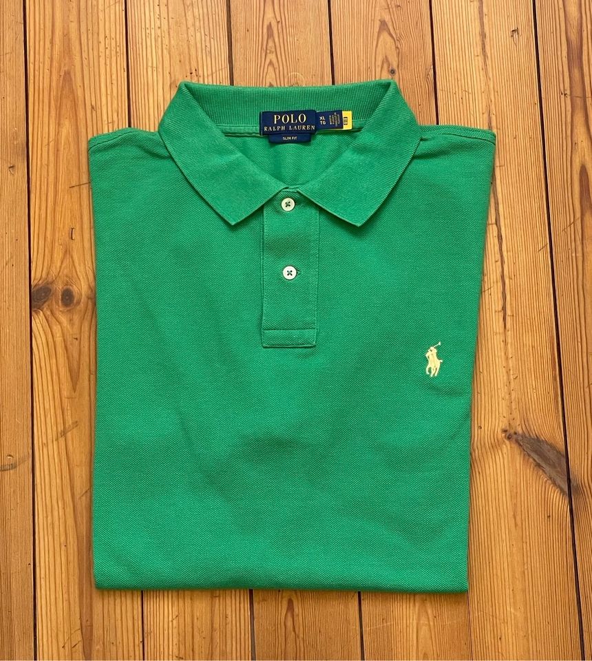 Poloshirt Ralph Lauren Grün Slim Fit XL in München