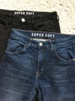 H & M, 2 Jeans, blau und schwarz, Super Soft, Gr 170, super! Schleswig-Holstein - Bargteheide Vorschau